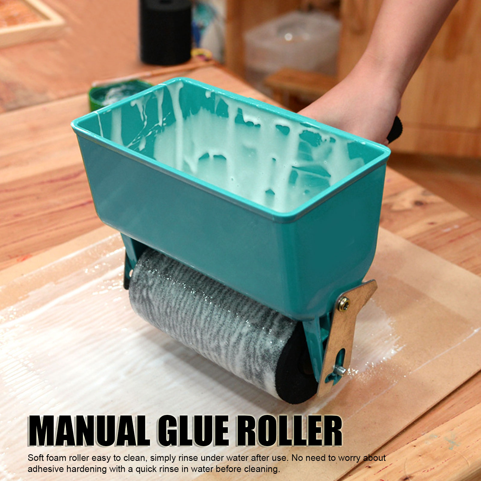 Woodworking Glue Roller - 9 inç 460mL Manuel Tutkal Rulosu