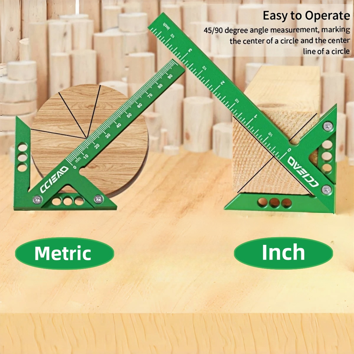 Marking Gauge Tool - Alüminyum Alaşımlı Merkez Bulucu Çizgi Ölçer