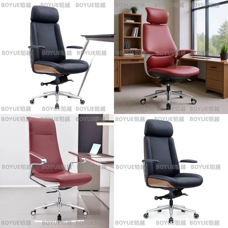 Woodworking Desk Chair - Ergonomik Yönetici Ofis Koltuğu Yüksek Sırt