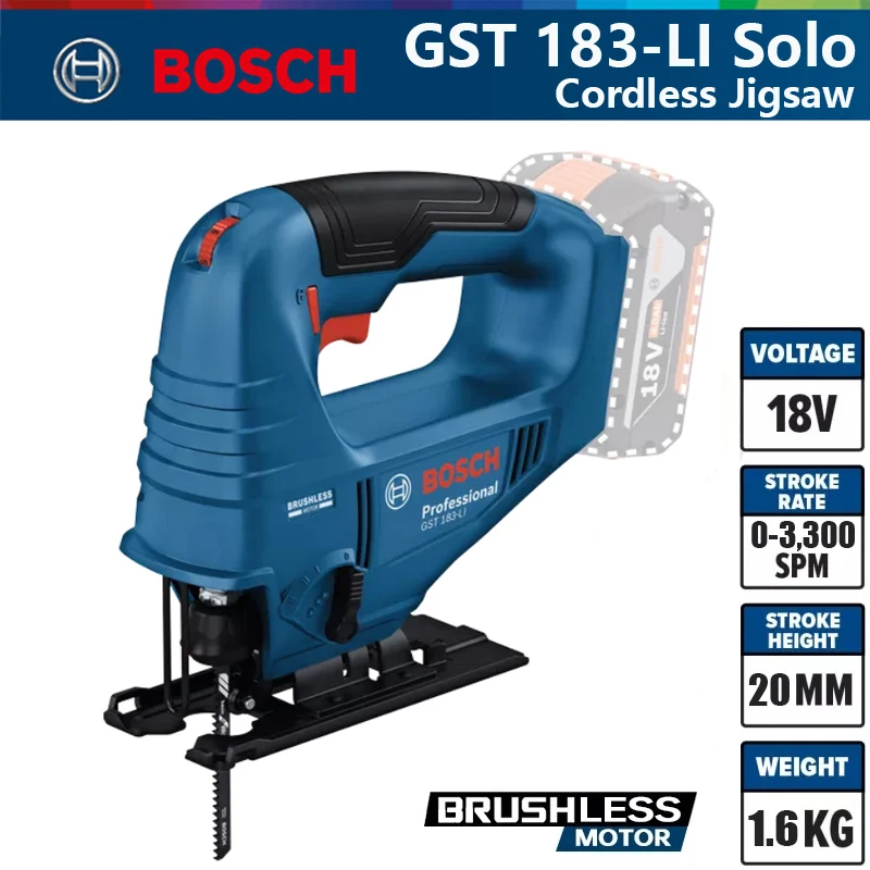Woodworking Multi Tool - Bosch GST 183-LI Profesyonel Elektrikli Dekuplaj