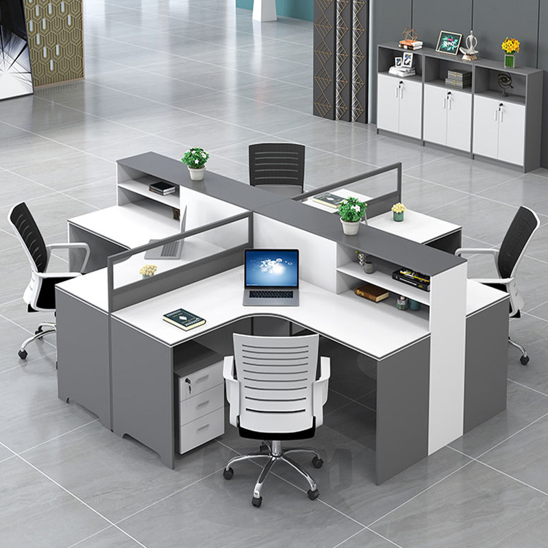 Woodworking Desk Chair - Modern Basit 4/6 Kişilik Çalışma Masası