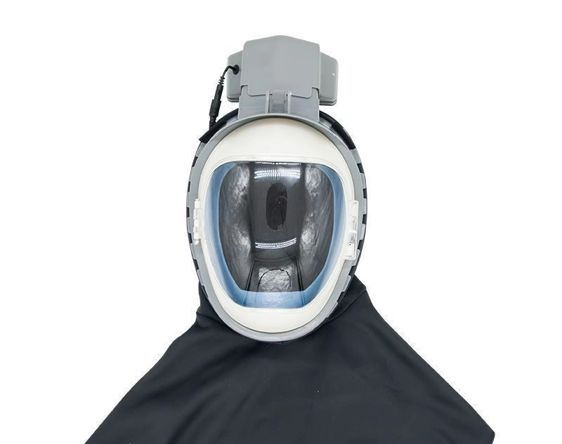 Woodworking Face Shield - Şarj Edilebilir Motorlu Hava Temizleyici Başlıklı