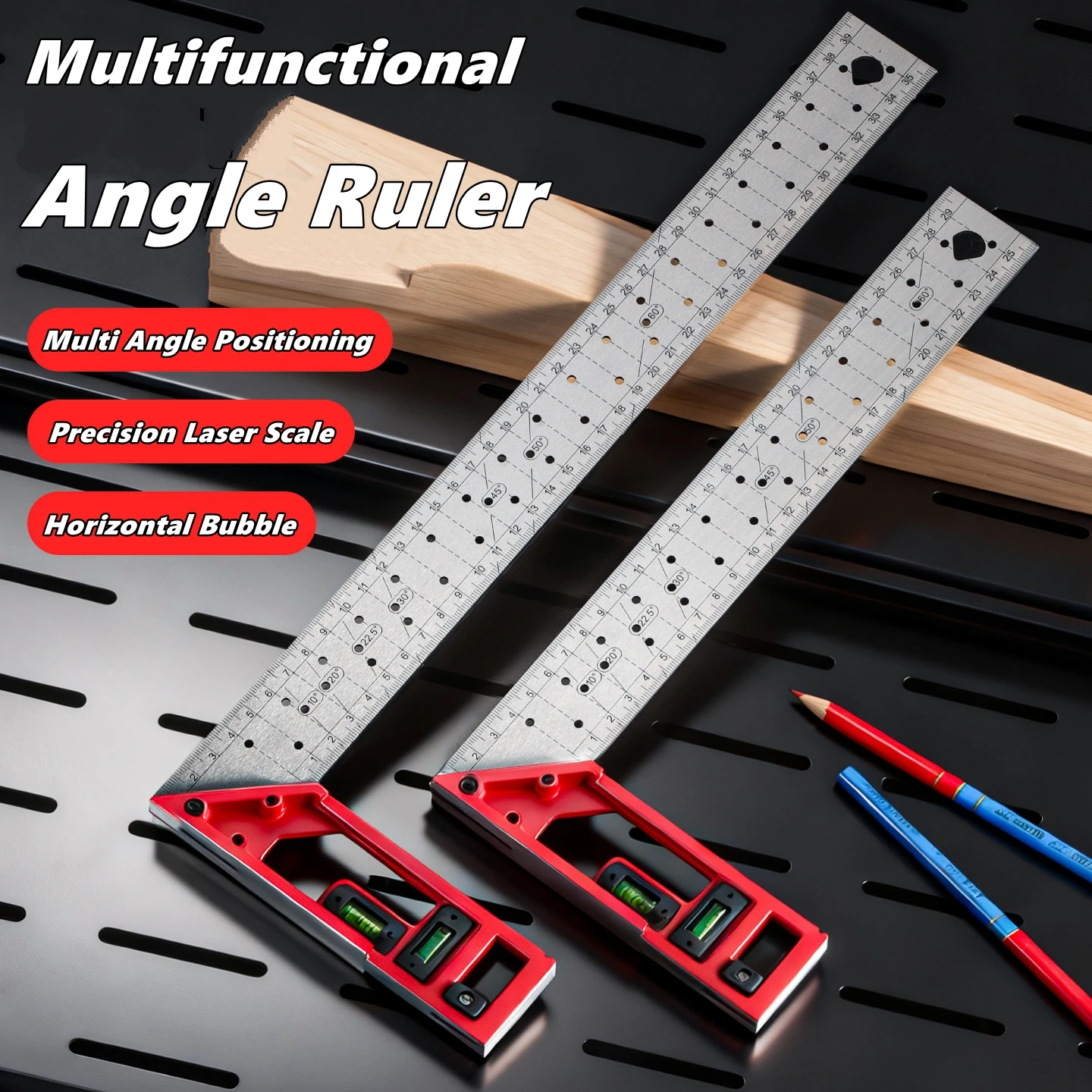 Woodworking Multi Tool - Hızlı Konumlandırma Ağaç İşleme Açılı Cetvel
