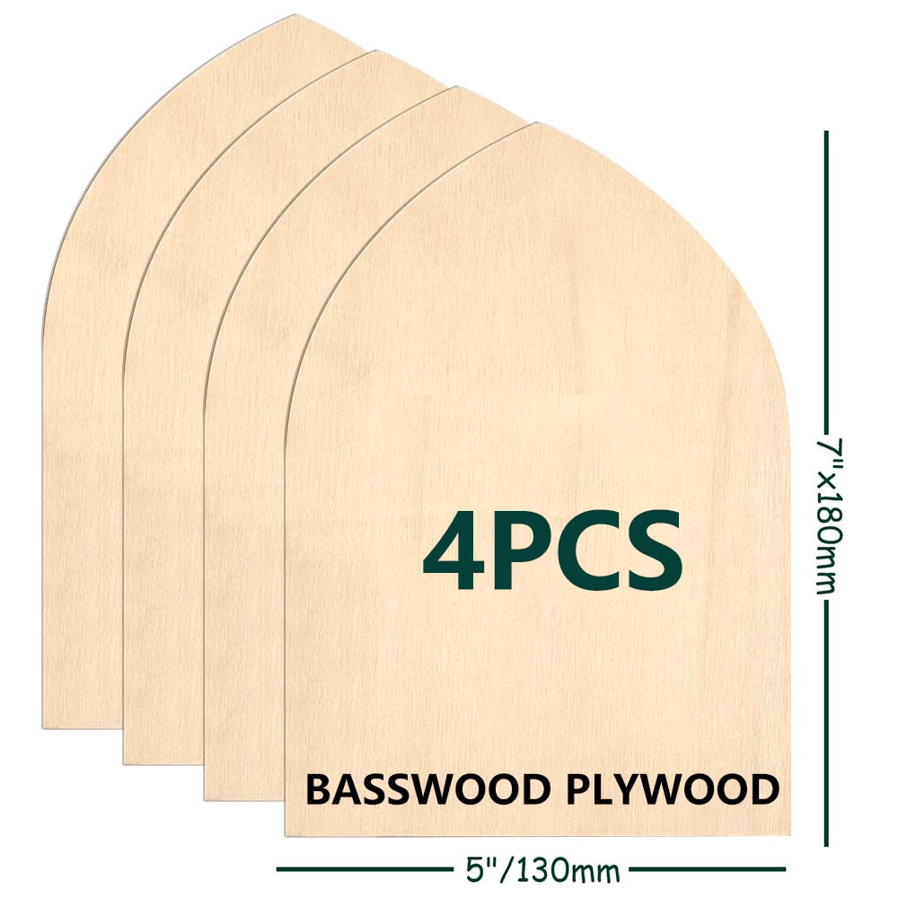 Woodworking Face Shield - Bitmemiş Ihlamur Ağacı Kemer Levhaları 5x7