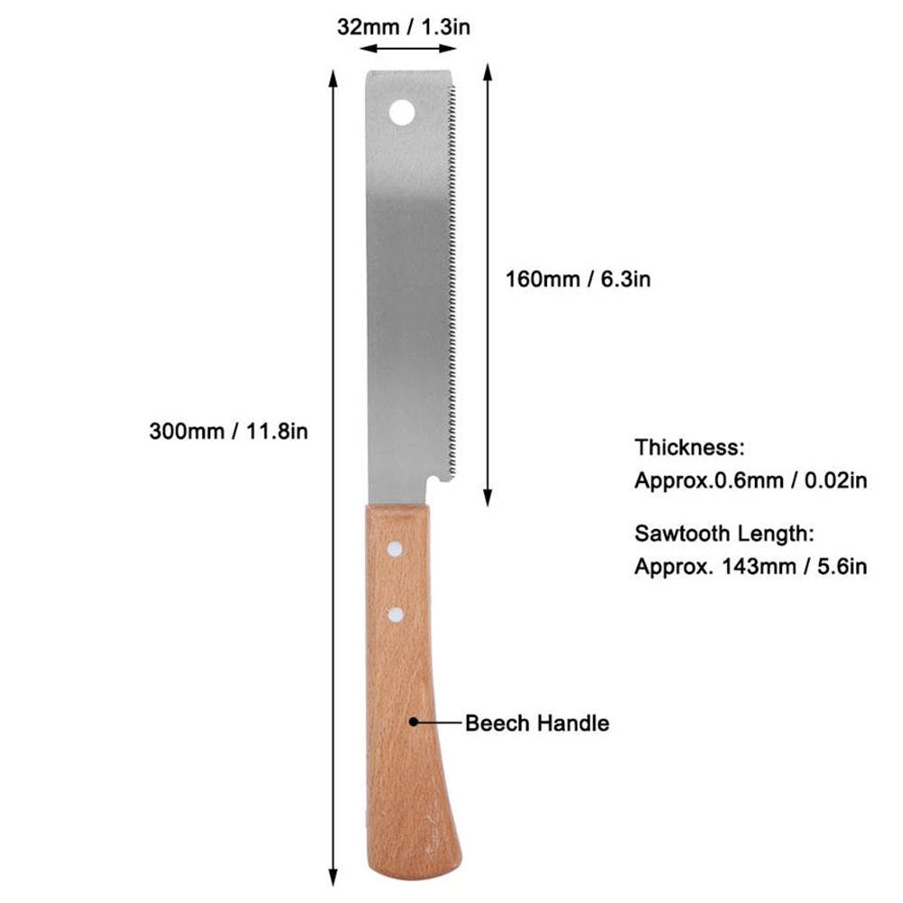 Japon El Testeresi 12 inç Düz  - Woodworking Japanese Tools incelemesi ve fiyatı