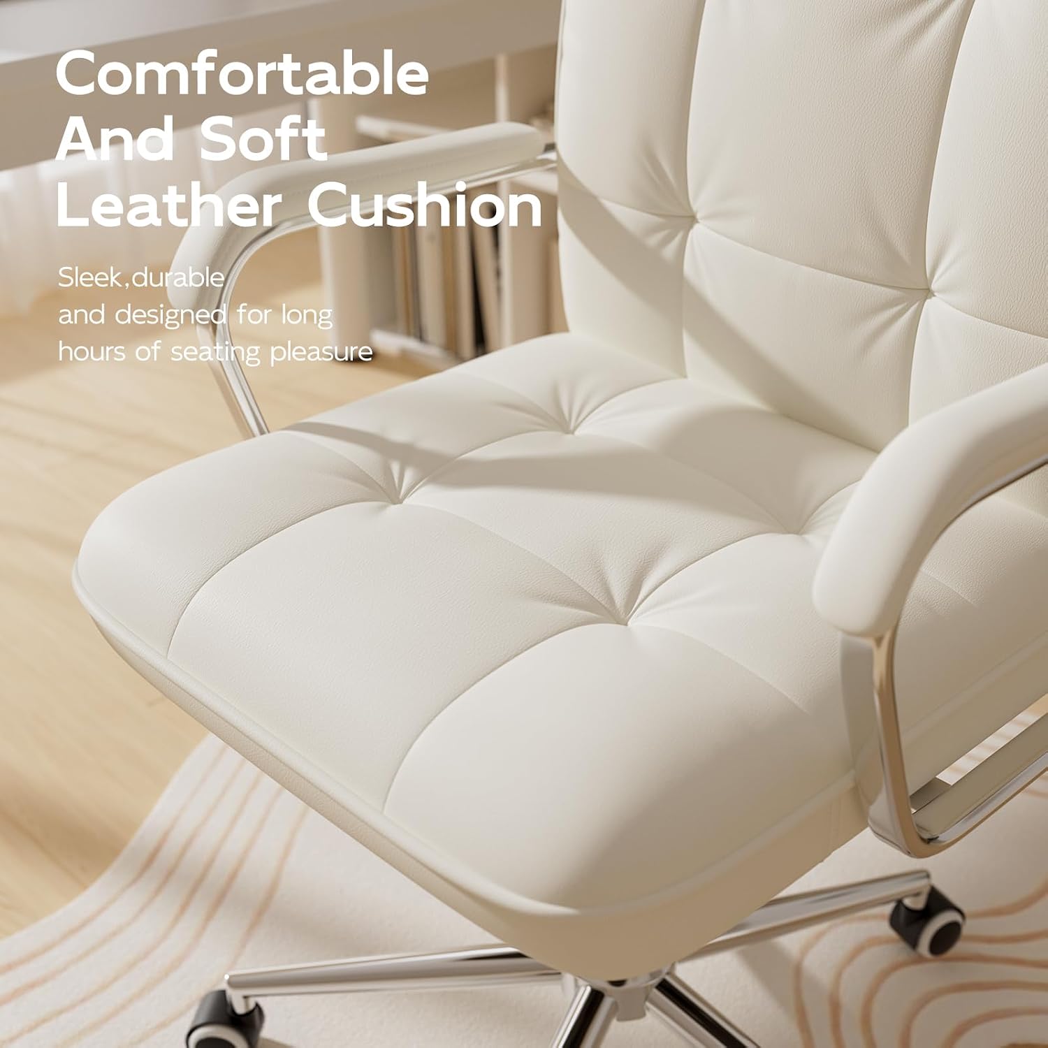 Orta Sırtlı Deri Ofis Çalışma  - Woodworking Desk Chair incelemesi ve fiyatı