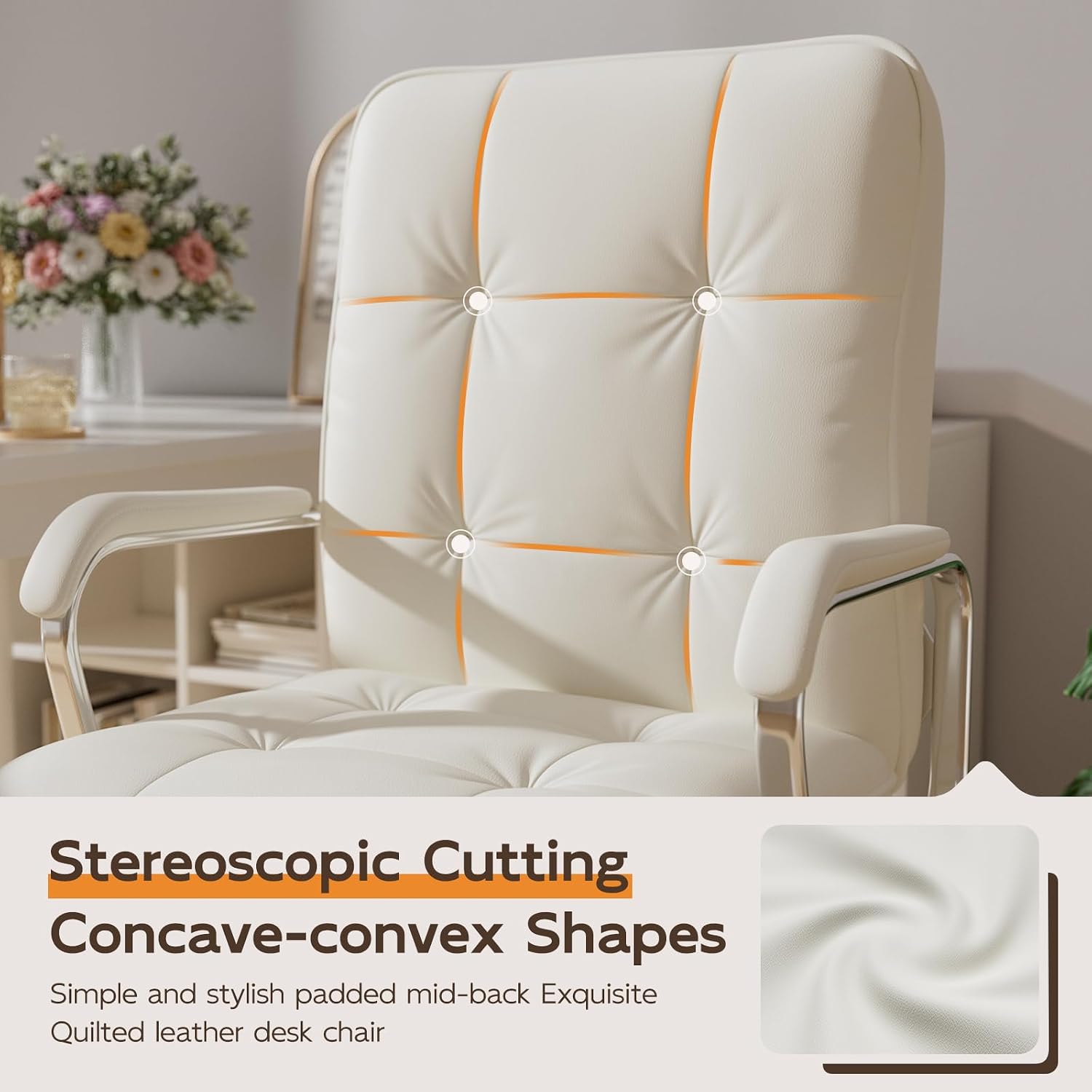 Orta Sırtlı Deri Ofis Çalışma  - Woodworking Desk Chair incelemesi ve fiyatı