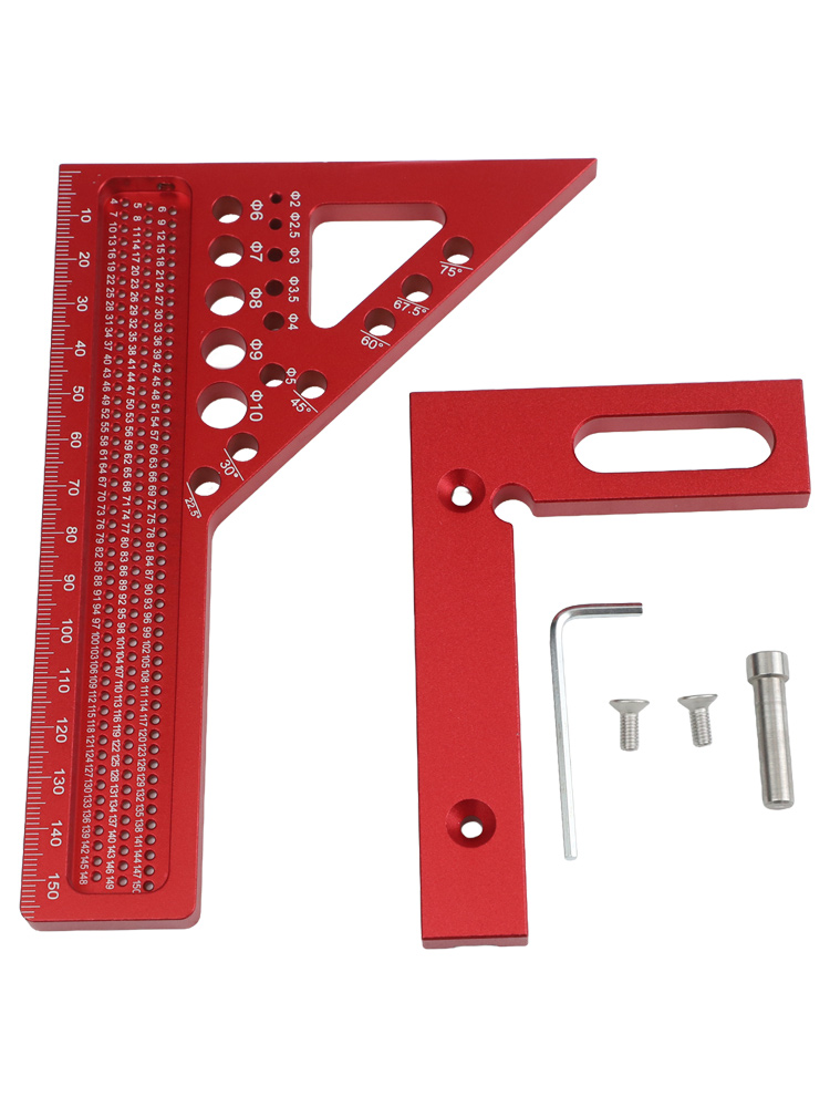 Kırmızı 3D Marangoz Kare Cetve - Woodworking For Engineers incelemesi ve fiyatı