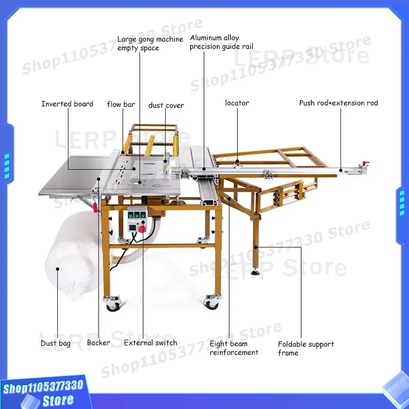 Taşınabilir Ahşap İşleme Kayar - Woodworking Workshop Design incelemesi ve fiyatı