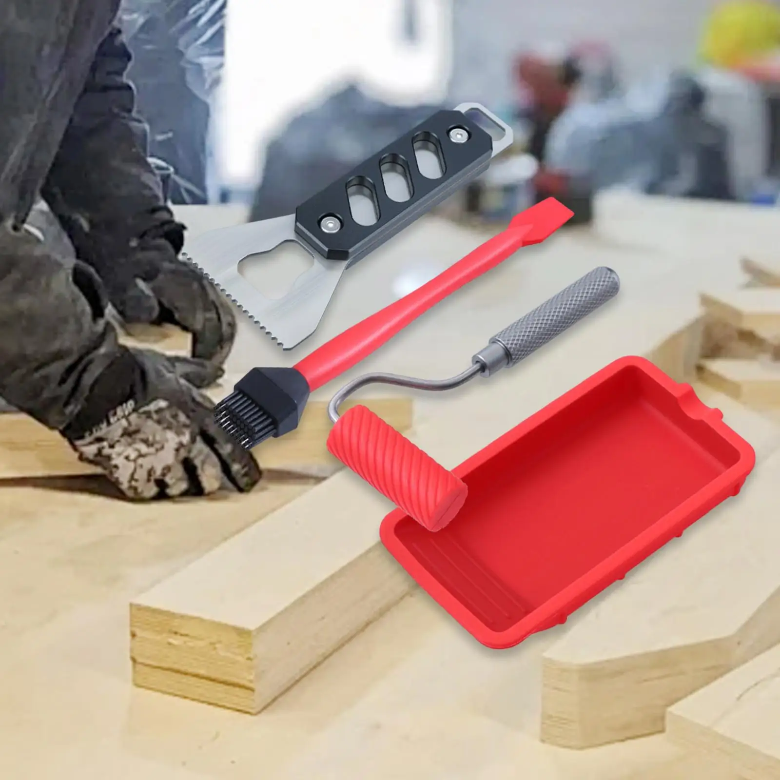 Tepsi ile Birlikte Tutkal Yayı - Woodworking Glue Roller incelemesi ve fiyatı